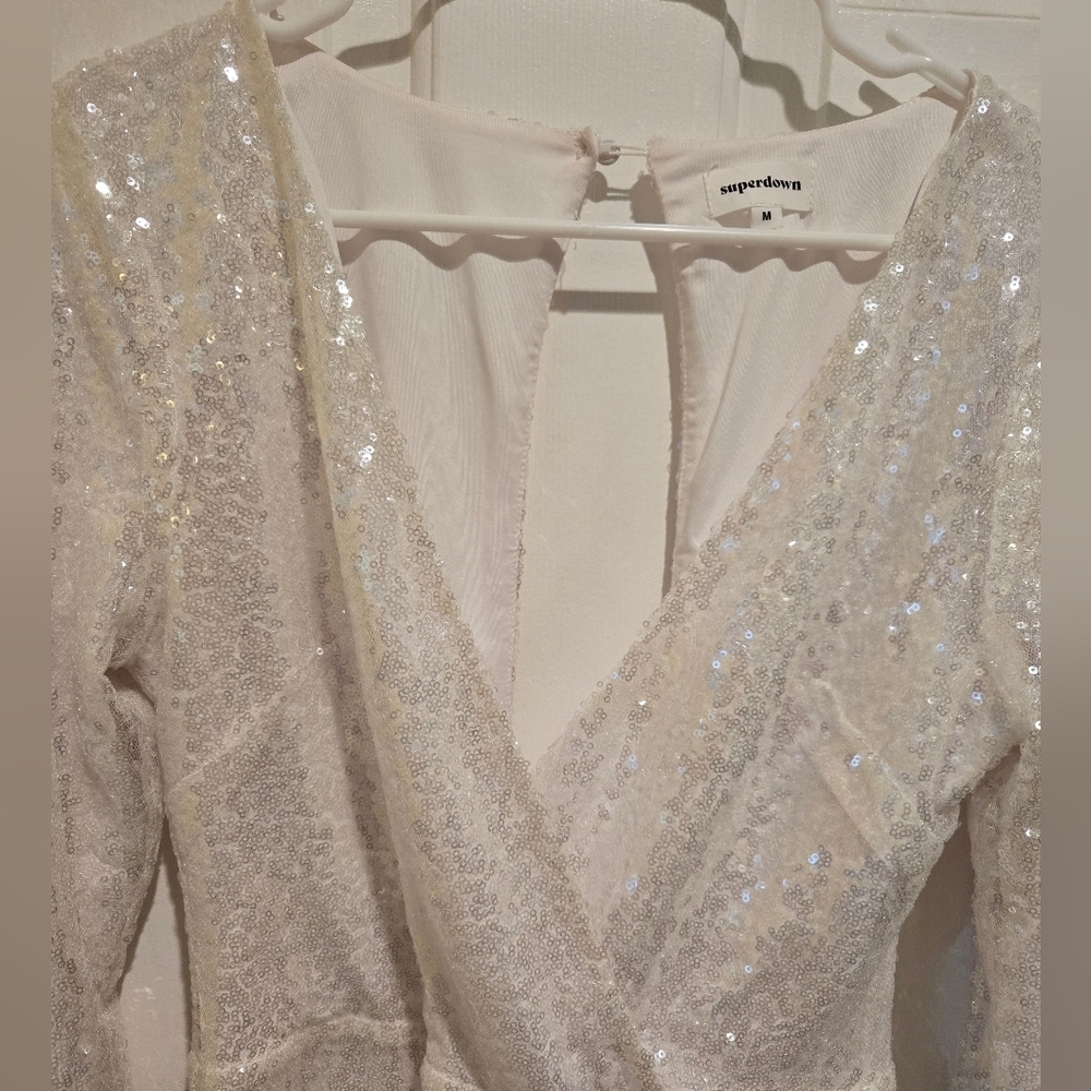 Revolve Superdown Devonne Surplice Romper White S… - image 7